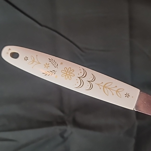 Vintage Flint Stainless Steel Meat/Carving Fork Harvest Wheat Pattern 9 5/8" - Picture 2 of 4